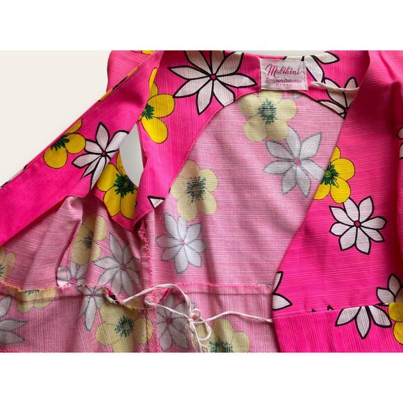 60s Hawaiian Sleeveless Wrap Dress by Malihini Designer Collection Hawaii - Picture 8 of 14